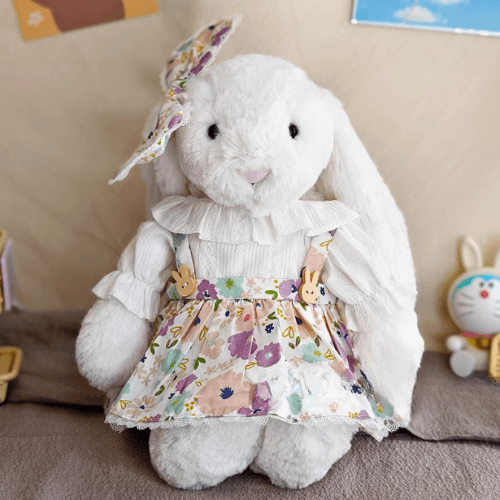 Blossom Garden Skirt Set – Purple Floral (for Bashful Bunny Medium)