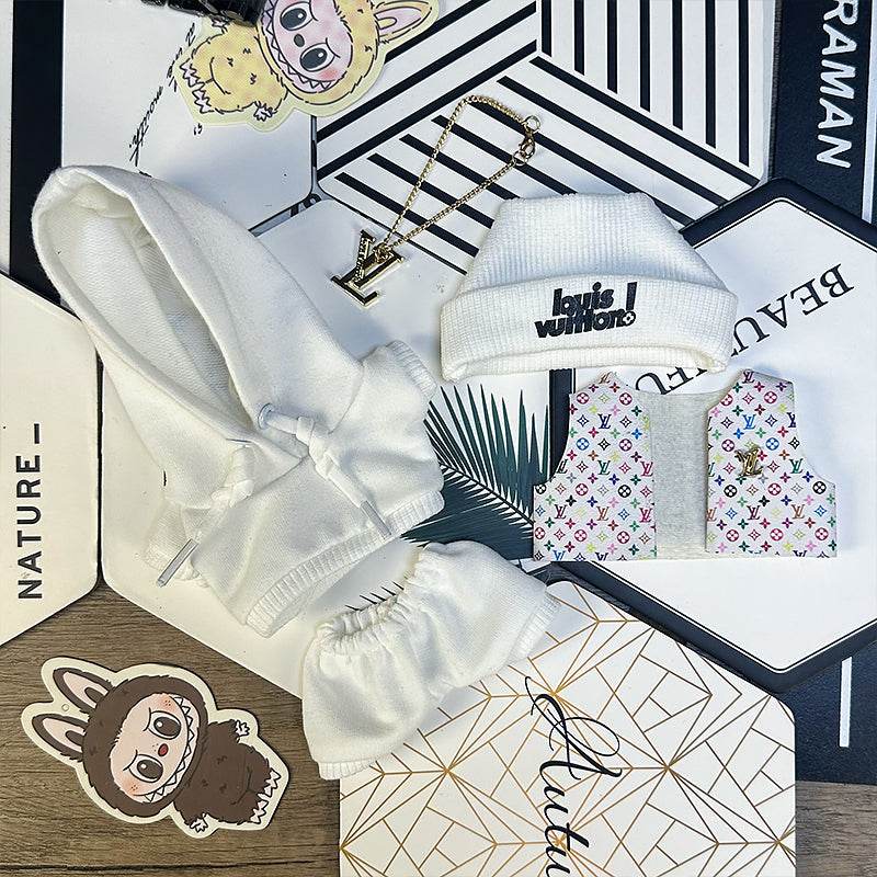 Labubu Outfit – “LV Street Capsule” (Fits 17cm Labubu Macaron / Have a Seat / Big into Energy)