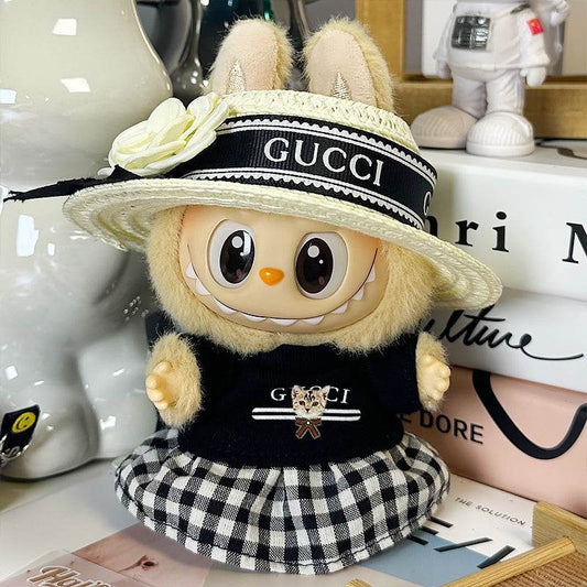 Labubu Outfit – “Gucci Garden Picnic Set” (Fits 17cm Labubu Macaron / Have a Seat / Big into Energy)