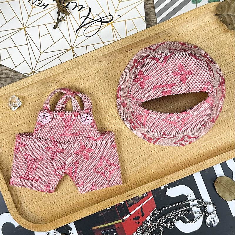 Labubu Outfit – “Vintage LV Denim” (Fits 17cm Labubu Macaron / Have a Seat / Big into Energy)