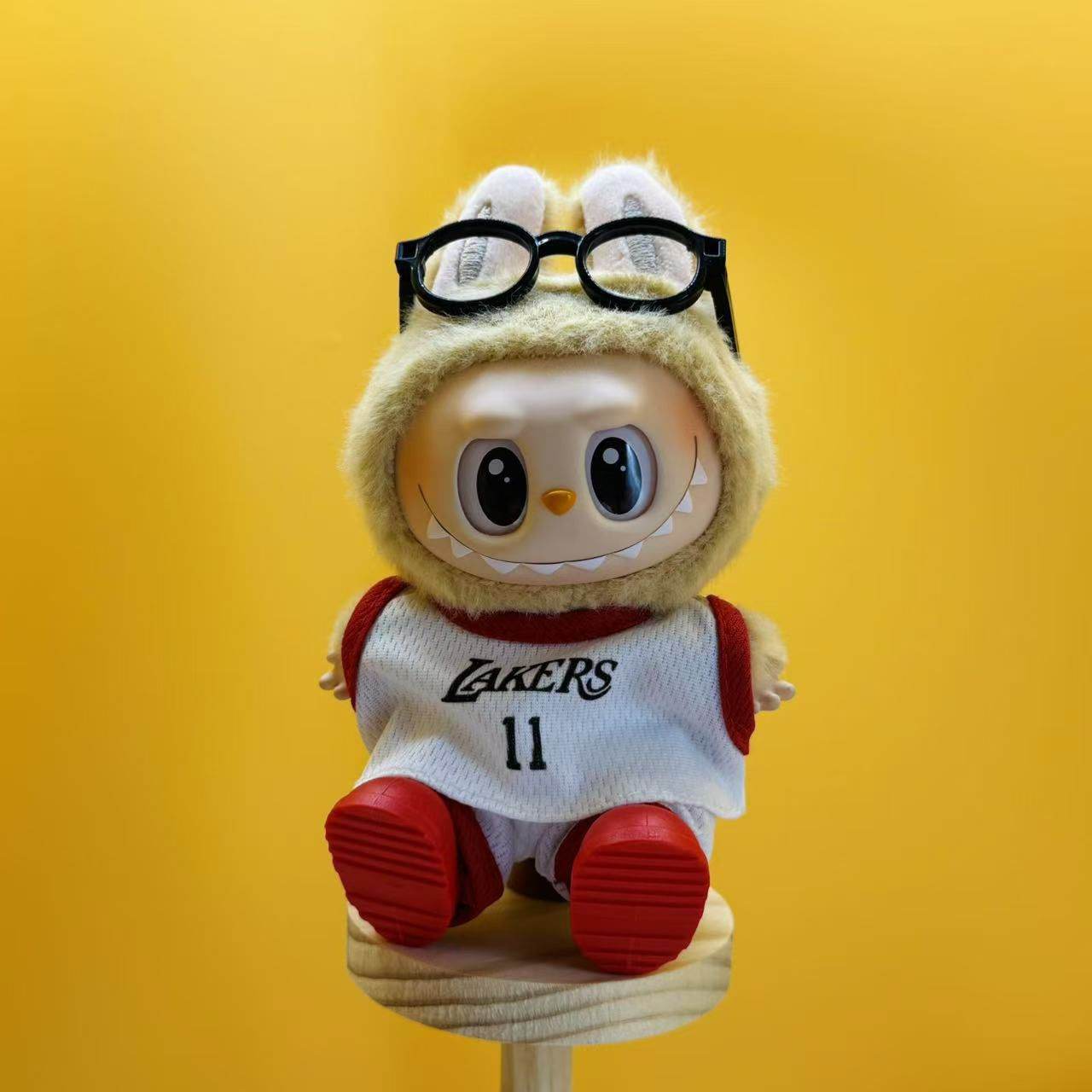 Labubu Outfit – “Legends on Plush” All-Star Jersey Series (Fits 17cm Labubu Macron / Have a Seat / Big into Energy)