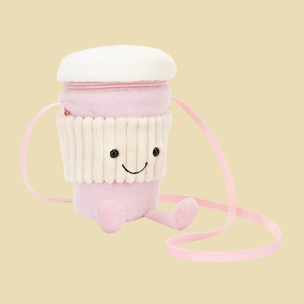 Amuseables Coffee-To-Go Pink Bag